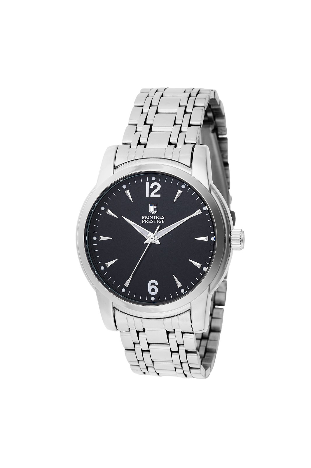 Montres Prestige Classic MPW-0029 Zegarek męski - Mechanizm kwarcowy - Metal z czarną tarczą - 41 mm