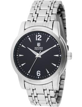 Montres Prestige Classic MPW-0029 Reloj de Hombre - Movimiento de Cuarzo - Metal con Esfera Negra - 41 mm