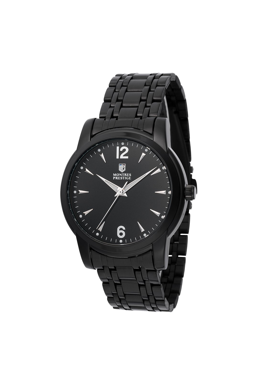 Montres Prestige Classic MPW-0030 Zegarek męski - Mechanizm kwarcowy - Metal z czarną tarczą - 41 mm