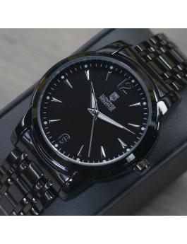 Montres Prestige Classic MPW-0030 Zegarek męski - Mechanizm kwarcowy - Metal z czarną tarczą - 41 mm