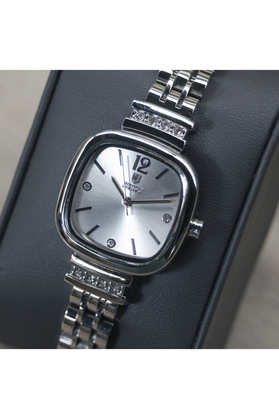 Montres Prestige Classic MPW-0036 Reloj de Mujer - Movimiento de Cuarzo - Metal con Esfera Plateada - 26 mm