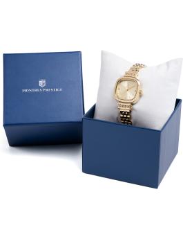 Montres Prestige Classic MPW-0037 Reloj de Mujer - Movimiento de Cuarzo - Metal con Esfera Dorada - 26 mm