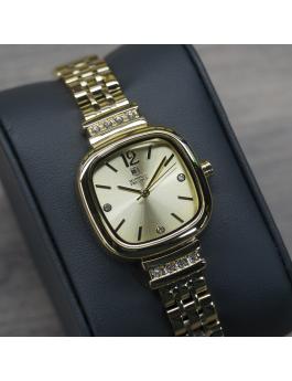 Montres Prestige Classic MPW-0037 Reloj de Mujer - Movimiento de Cuarzo - Metal con Esfera Dorada - 26 mm