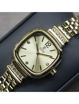 Montres Prestige Classic MPW-0037 Reloj de Mujer - Movimiento de Cuarzo - Metal con Esfera Dorada - 26 mm