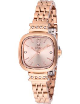 Montres Prestige Classic MPW-0038 Reloj de mujer - Movimiento de cuarzo - Metal con esfera rosa dorada - 26 mm