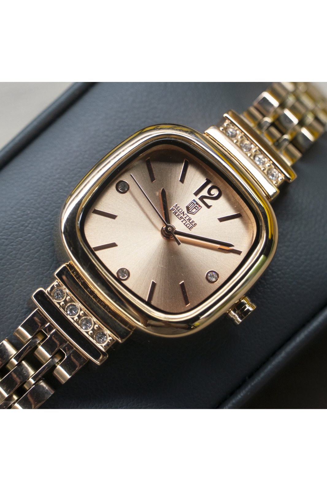 Montres Prestige Classic MPW-0038 Relógio Feminino - Movimento Quartz - Metal com Mostrador Rosé Dourado - 26 mm