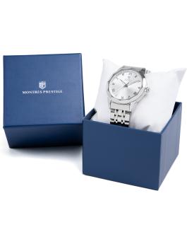 Montres Prestige Classic MPW-0039 Montre Homme - Mouvement Quartz - Métal avec Cadran Argenté - 41 mm