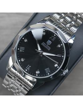 Montres Prestige Classic MPW-0040 Montre Homme - Mouvement Quartz - Métal avec Cadran Noir - 41 mm