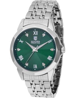 Montres Prestige Classic MPW-0041 Reloj de Hombre - Movimiento de Cuarzo - Metal con Esfera Verde - 41 mm