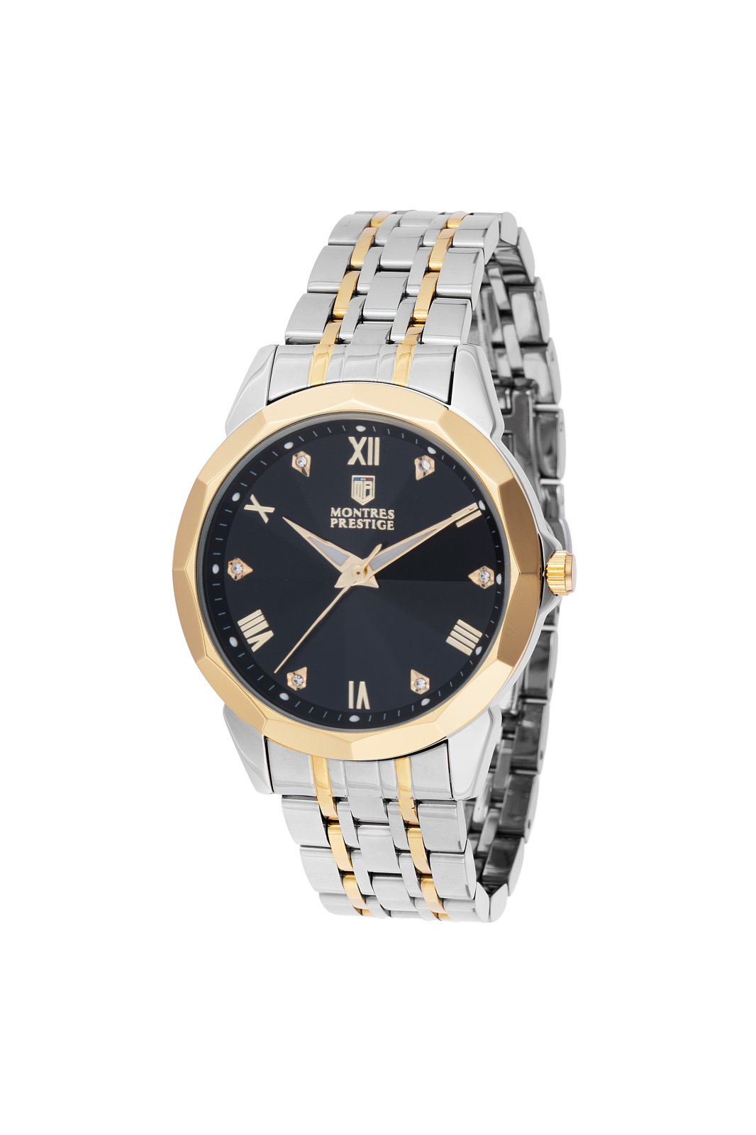 Montres Prestige Classic MPW-0043 Zegarek męski - Mechanizm kwarcowy - Metal z Czarną Tarcza - 41 mm