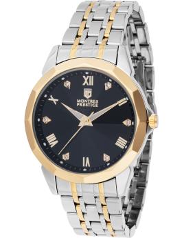 Montres Prestige Classic MPW-0043 Reloj de Hombre - Movimiento de Cuarzo - Metal con Esfera Negra - 41 mm