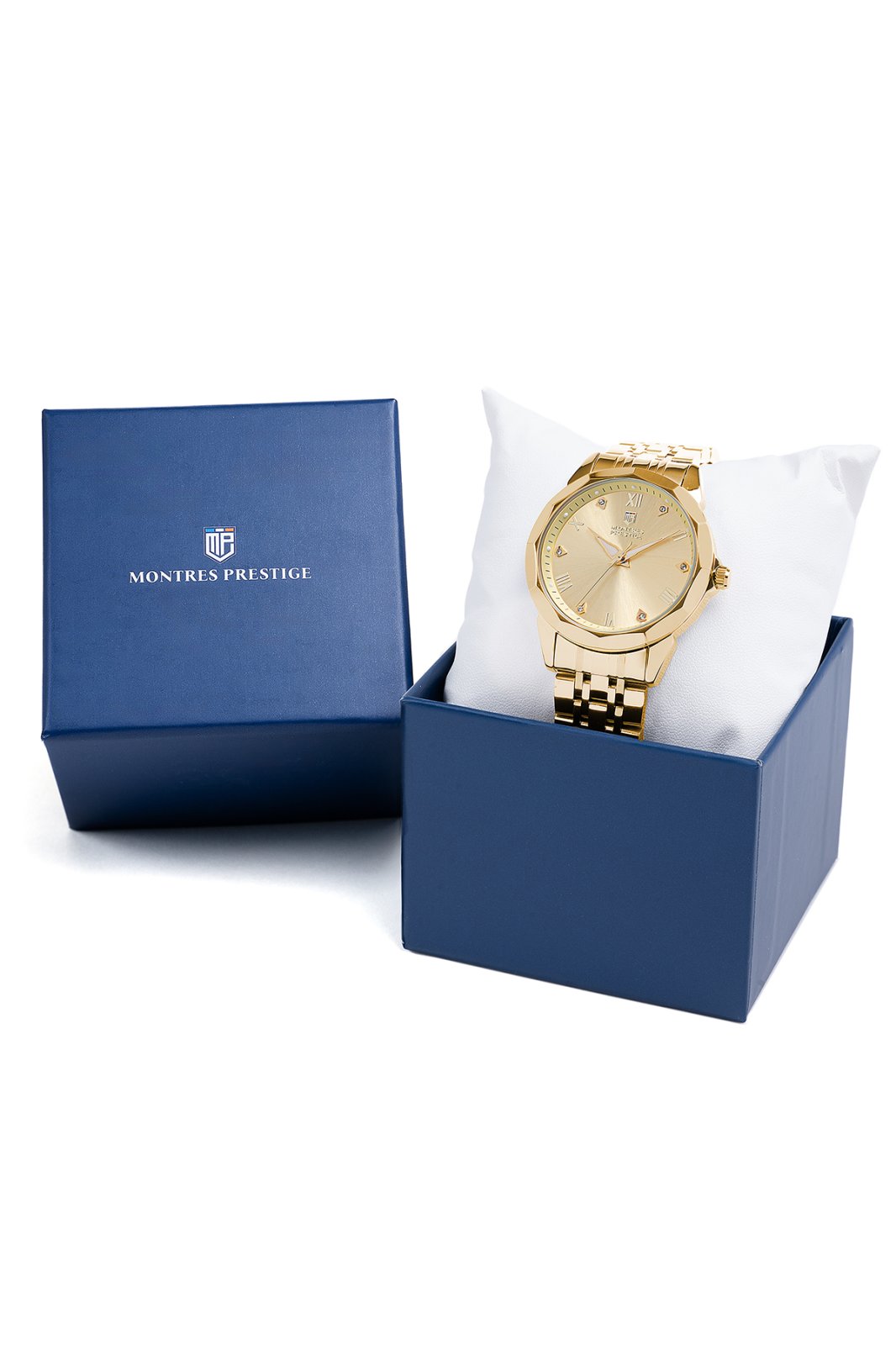 Montres Prestige Classic MPW-0045 Relógio Masculino - Movimento Quartz - Metal com Mostrador Dourado - 41 mm