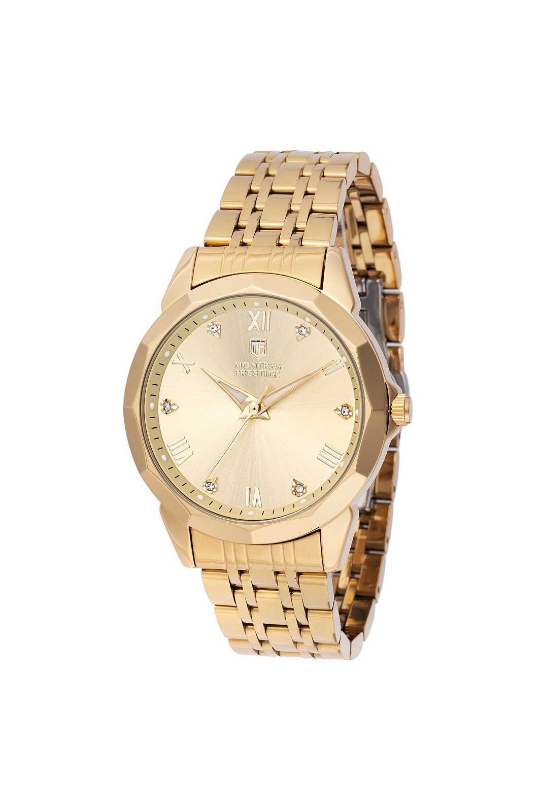 Montres Prestige Classic MPW-0045 Relógio Masculino - Movimento Quartz - Metal com Mostrador Dourado - 41 mm