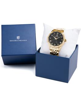 Montres Prestige Classic MPW-0046 Reloj de Hombre - Movimiento de Cuarzo - Metal con Esfera Negra - 41 mm