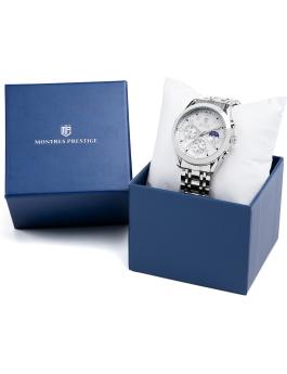 Montres Prestige Classic MPW-0047 Montre Homme - Mouvement Quartz - Métal avec Cadran Blanc - 40 mm