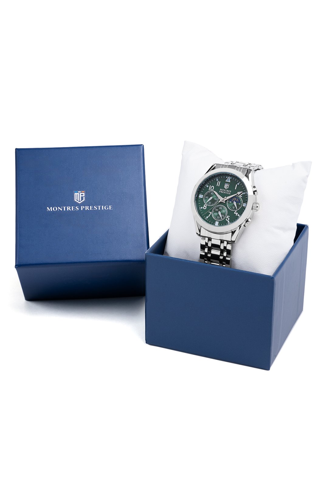 Montres Prestige Classic MPW-0049 Reloj de hombre - Movimiento de cuarzo - Metal con esfera verde - 40 mm