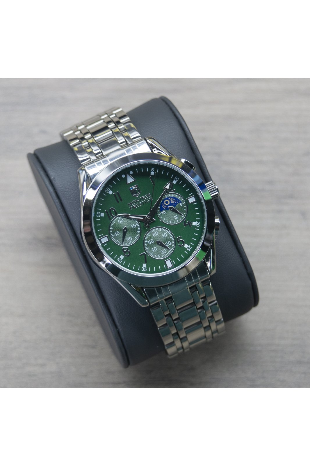Montres Prestige Classic MPW-0049 Reloj de hombre - Movimiento de cuarzo - Metal con esfera verde - 40 mm