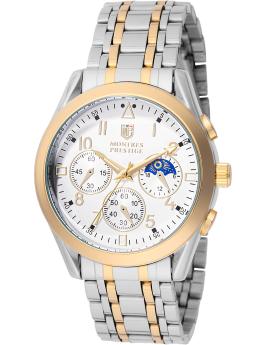 Montres Prestige Classic MPW-0050 Relógio Masculino - Movimento Quartz - Metal com Mostrador Branco - 40 mm