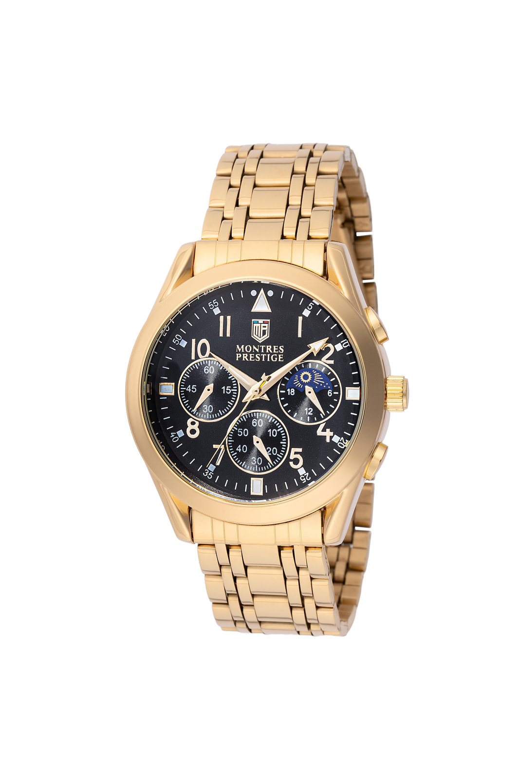 Montres Prestige Classic MPW-0054 Relógio Masculino - Movimento Quartz - Metal com Mostrador Preto - 40 mm