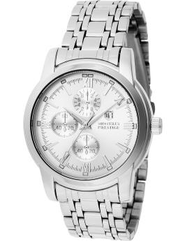 Montres Prestige Classic MPW-0063 Reloj de Hombre - Movimiento de Cuarzo - Metal con Esfera Plateada - 41 mm