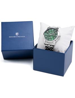 Montres Prestige Classic MPW-0065 Reloj de Hombre - Movimiento de Cuarzo - Metal con Esfera Verde - 41 mm