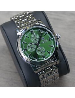 Montres Prestige Classic MPW-0065 Reloj de Hombre - Movimiento de Cuarzo - Metal con Esfera Verde - 41 mm
