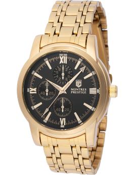 Montres Prestige Classic MPW-0070 Reloj de hombre - Movimiento de cuarzo - Metal con esfera negra - 41 mm
