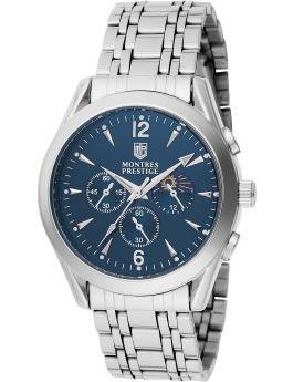 Montres Prestige Classic MPW-0072 Reloj de hombre - Movimiento de cuarzo - Metal con esfera azul - 40 mm