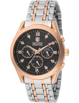 Montres Prestige Classic MPW-0073 Reloj de hombre - Movimiento de cuarzo - Metal con esfera negra - 40 mm