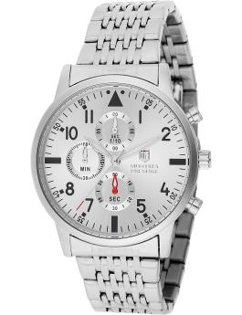 Montres Prestige Classic MPW-0075 Relógio Masculino - Movimento Quartz - Metal com Mostrador Prateado - 42 mm