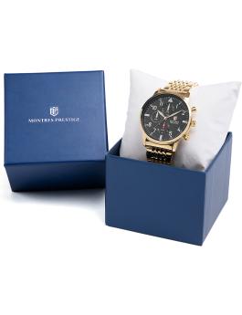 Montres Prestige Classic MPW-0079 muški sat - Quartz mehanizam - Metal s crnim brojčanikom - 42 mm