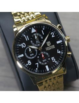 Montres Prestige Classic MPW-0079 muški sat - Quartz mehanizam - Metal s crnim brojčanikom - 42 mm