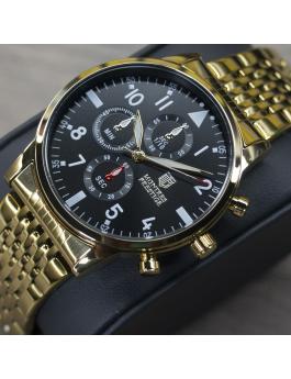 Montres Prestige Classic MPW-0079 muški sat - Quartz mehanizam - Metal s crnim brojčanikom - 42 mm