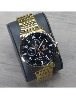 Montres Prestige Classic MPW-0079 muški sat - Quartz mehanizam - Metal s crnim brojčanikom - 42 mm