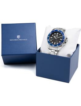Montres Prestige Diver MPW-0082 Orologio da Uomo - Movimento al Quarzo - Metallo con Quadrante Nero - 42 mm