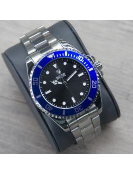 Montres Prestige Diver MPW-0082 Orologio da Uomo - Movimento al Quarzo - Metallo con Quadrante Nero - 42 mm