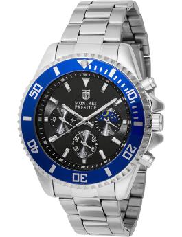 Montres Prestige Diver MPW-0089 Relógio Masculino - Movimento de Quartzo - Metal com Mostrador Preto - 42 mm