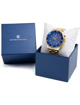 Montres Prestige Classic MPW-0093 Relógio Masculino - Movimento Quartz - Metal com Mostrador Azul - 42 mm