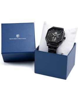 Montres Prestige Classic MPW-0102 Zegarek męski - Mechanizm kwarcowy - Metal z czarną tarczą - 42 mm