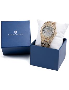 Montres Prestige Classic MPW-0130 moška ura - Quartz mehanizem - Kovina z belo številčnico - 42 mm