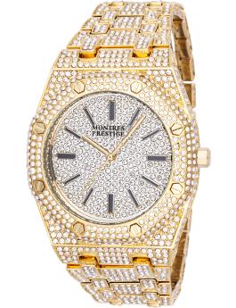 Montres Prestige Classic MPW-0130 moška ura - Quartz mehanizem - Kovina z belo številčnico - 42 mm