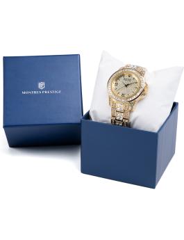 Montres Prestige MPW-0137 Férfi óra - Quartz szerkezet - arany számlappal - 38 mm