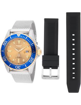 Invicta Pro Diver 48216 Men's Watch - Quartz Movement - Stainless Steel with Gold Dial - 42 mm