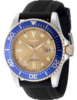Invicta Pro Diver 48216 Orologio da Uomo - Movimento al Quarzo - Acciaio Inossidabile con Quadrante Dorato - 42 mm