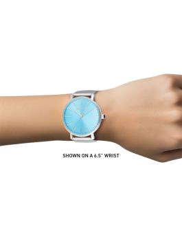 Invicta Angel 48844 Reloj de Mujer - Movimiento de Cuarzo - Acero Inoxidable con Esfera Azul - 38 mm