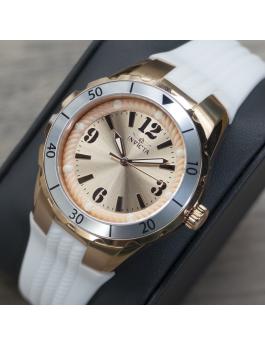 Invicta Angel 48853 Dameshorloge - Quartz Uurwerk - Roestvrij Staal met Roségouden Wijzerplaat - 38 mm