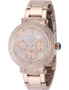 Invicta Bolt 48863 Reloj para Mujer - Movimiento de Cuarzo - Acero Inoxidable con Esfera Plateada - 37 mm
