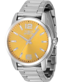 Invicta Celestial 48493 Reloj de Hombre - Movimiento de Cuarzo - Acero Inoxidable con Esfera Amarilla - 43 mm