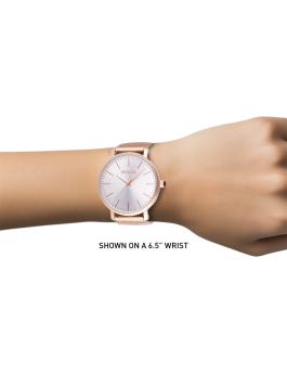 Invicta Angel 48847 Reloj de Mujer - Movimiento de Cuarzo - Acero Inoxidable con Esfera Plateada - 38 mm