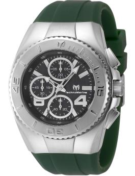 TechnoMarine Cruise TM-124029 Reloj de Hombre - Movimiento de Cuarzo - Acero Inoxidable con Esfera Negra - 43 mm